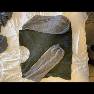 Madewell XL super soft color block sweater